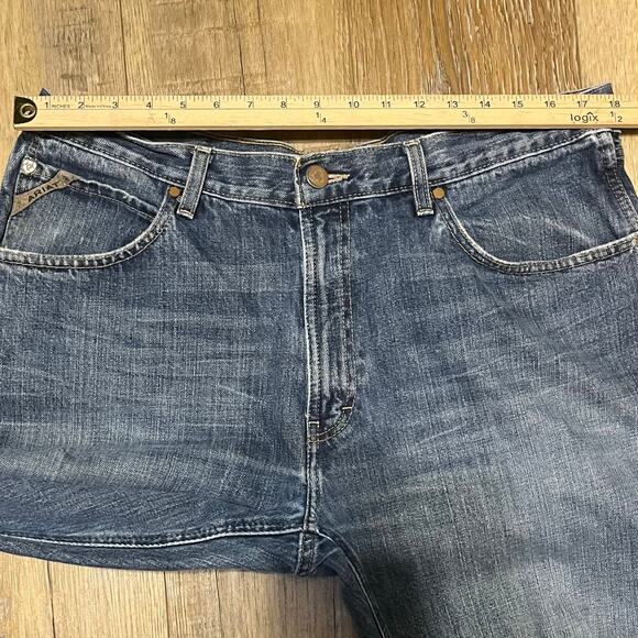 Ariat M3 Jeans Men's 38x32 Athletic Straight Leg Denim Medium Wash Work Western - Picture 8 of 9